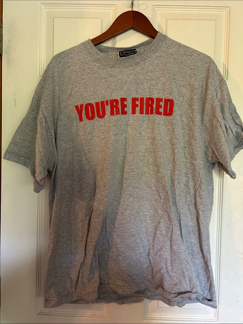 Vintage Gray "YOU'RE FIRED" Graphic T‑Shirt from The Apprentice